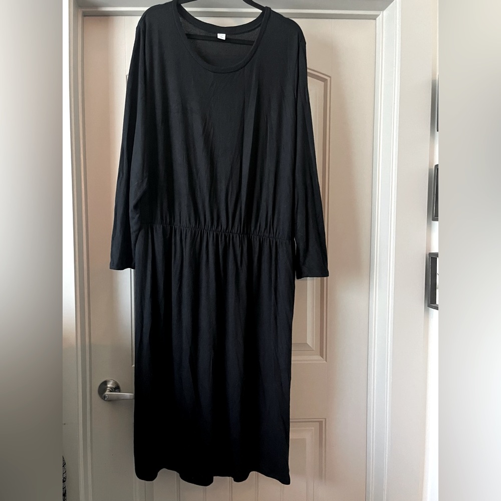 Old Navy Long sleeve midi dress with elastic waist 3X